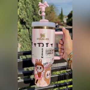 Stanley x LOVESHACKFANCY x THE MONSTERS LABUBU Q H2.0 Tumbler 40oz Gift Box